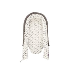 "HOME" Nestchenkorb Premium weiss mit grauen Sternen