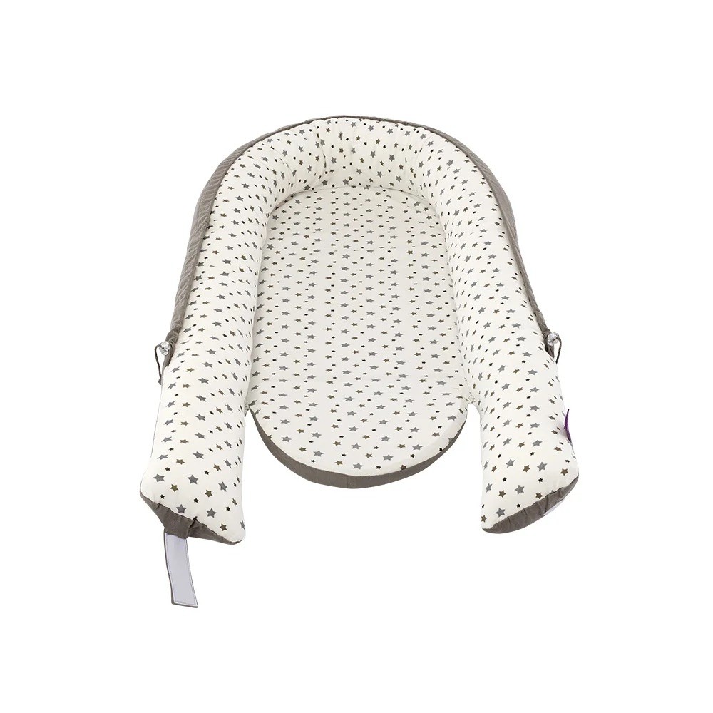 "HOME" Nestchenkorb Premium weiss mit grauen Sternen