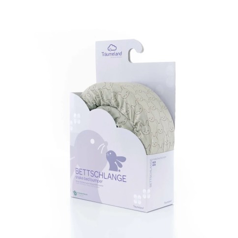 Bettschlange Kuschelhase grün