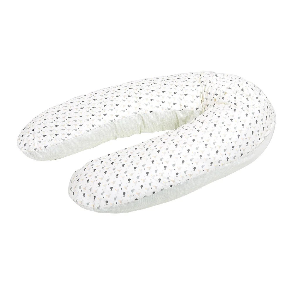 Stillkissen graue Vögelchen