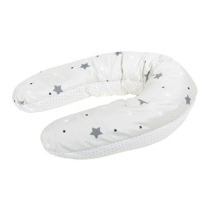 Stillkissen graue Sterne