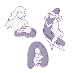 Stillkissen GEO grau