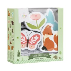 Schaumstoff Badespielzeug inkl. Aufbewahrungsnetz / Waldfreunde