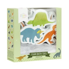 Schaumstoff Badespielzeug inkl. Aufbewahrungsnetz / Dinosaurier