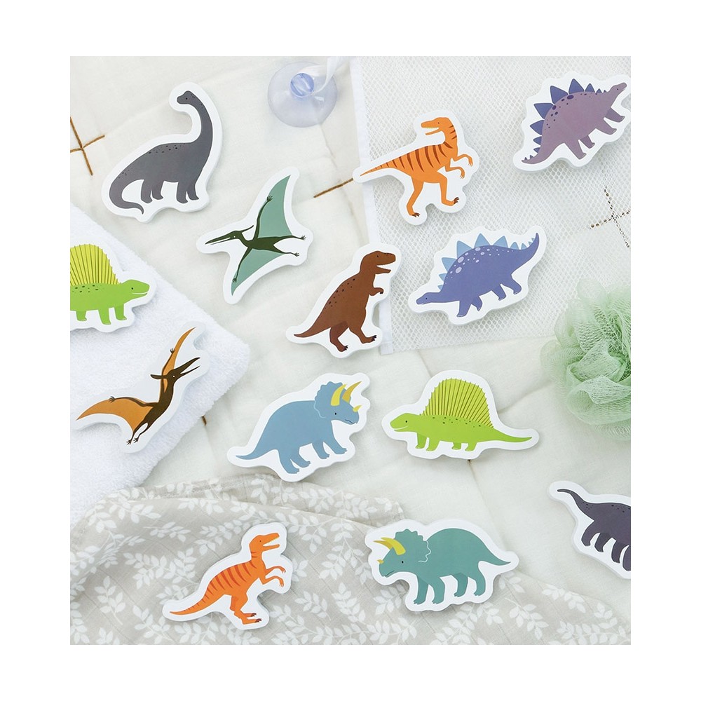 Schaumstoff Badespielzeug inkl. Aufbewahrungsnetz / Dinosaurier