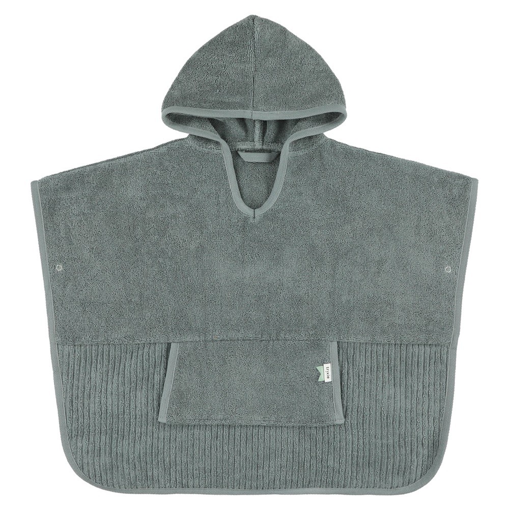 Kapuzenbadetuch Poncho, Hush Petrol