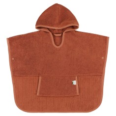 Kapuzenbadetuch Poncho, Hush Rust