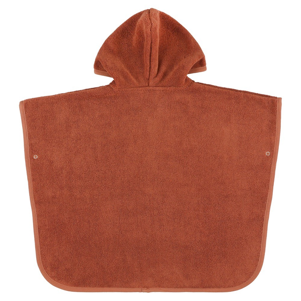 Kapuzenbadetuch Poncho, Hush Rust
