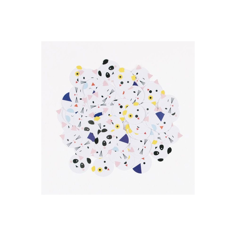 My Little Day Confettis en papier de soie, mini-animaux