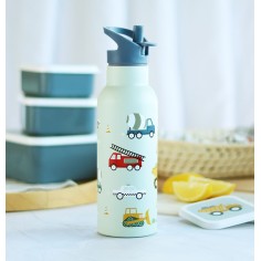 Edelstahl Trinkflasche - Baustelle (500 ml)