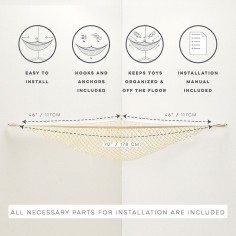 Hängematte für Spielzeuge / Beige
