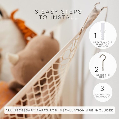 Hängematte für Spielzeuge / Beige