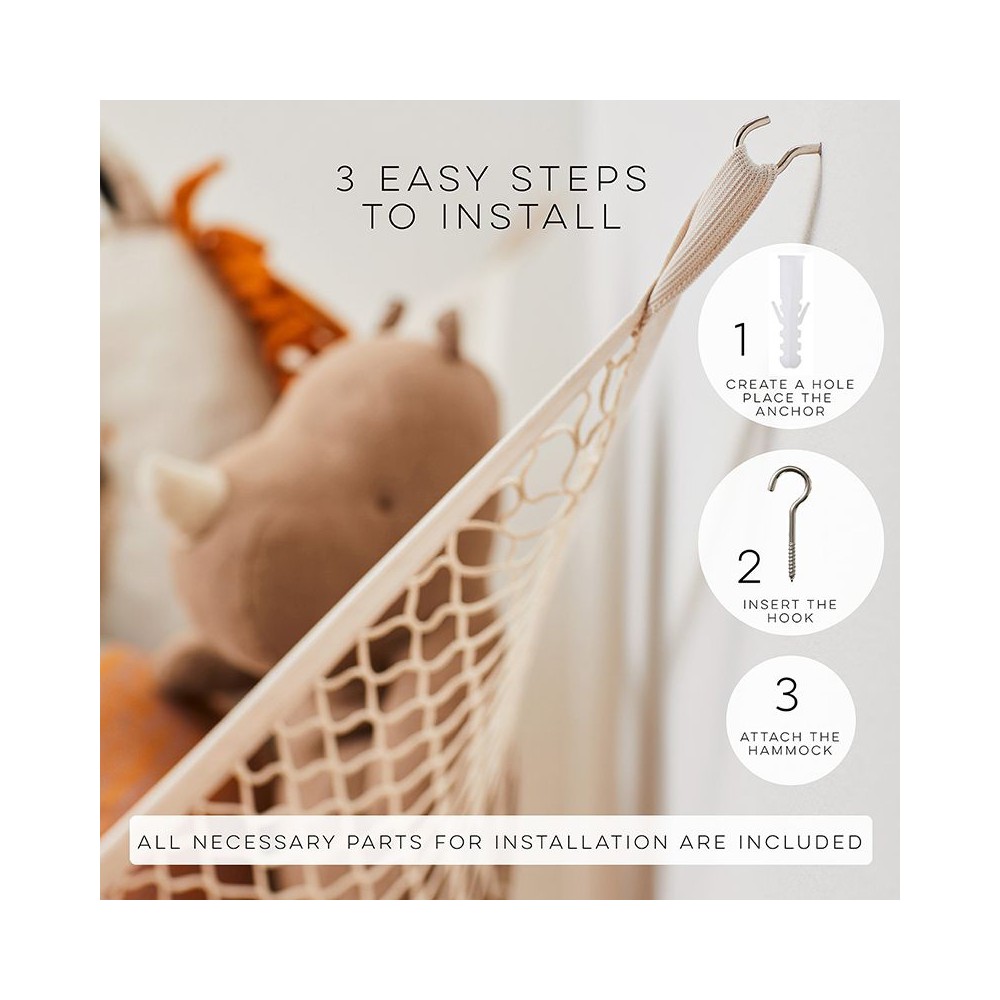 Hängematte für Spielzeuge / Beige