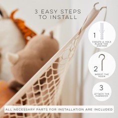 Hängematte für Spielzeuge / Beige