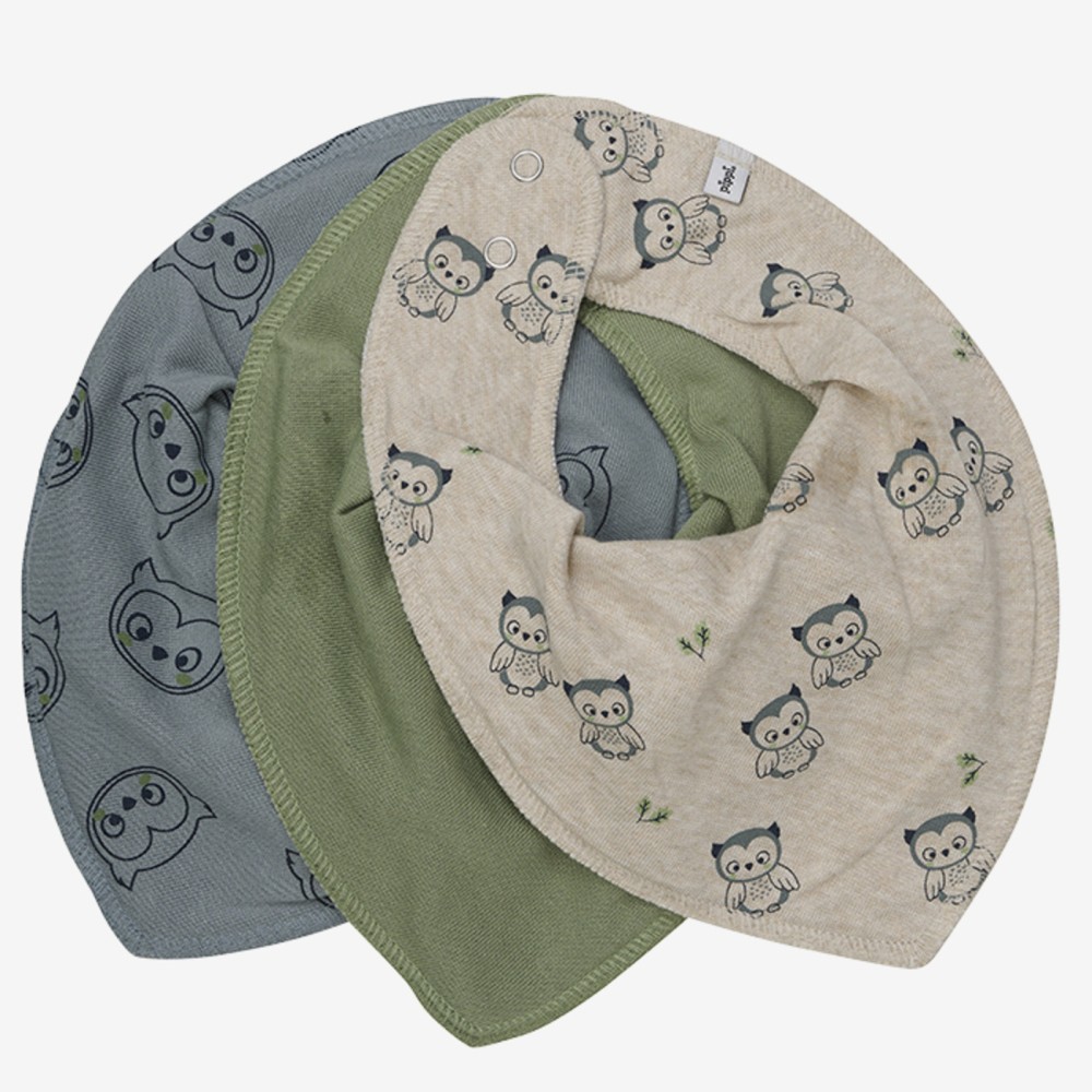 Bandana Halstücher 3er Set, Eule