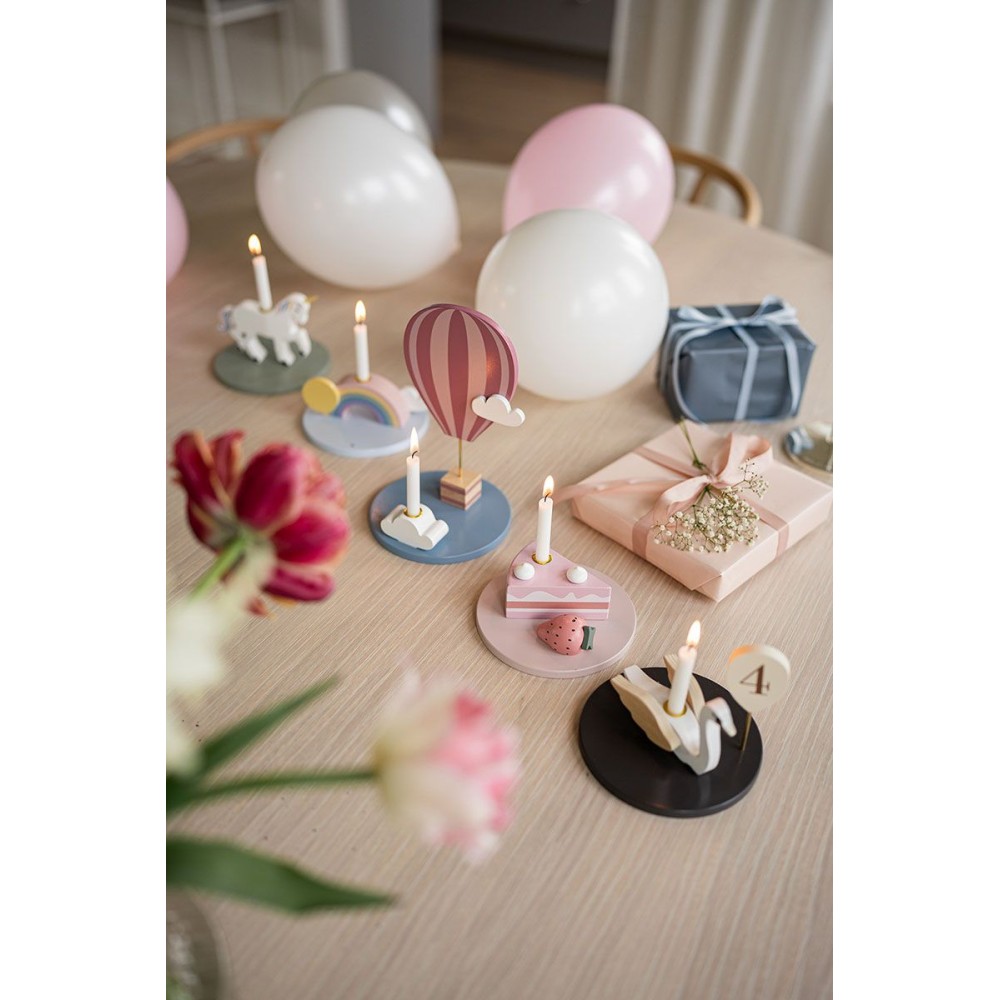 Geburtstagsdekoration (5-teilig) / Schwan