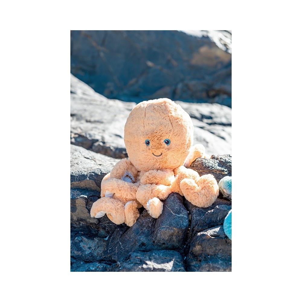 Kuscheltier Oktopus Ollie / Gr. M / Orange