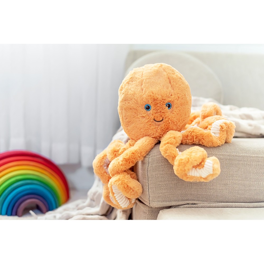 Kuscheltier Oktopus Ollie / Gr. M / Orange