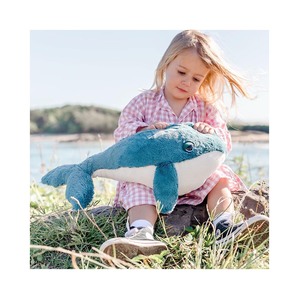 Kuscheltier Wal Hurley / Gr. M / Blau