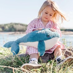 Kuscheltier Wal Hurley / Gr. M / Blau