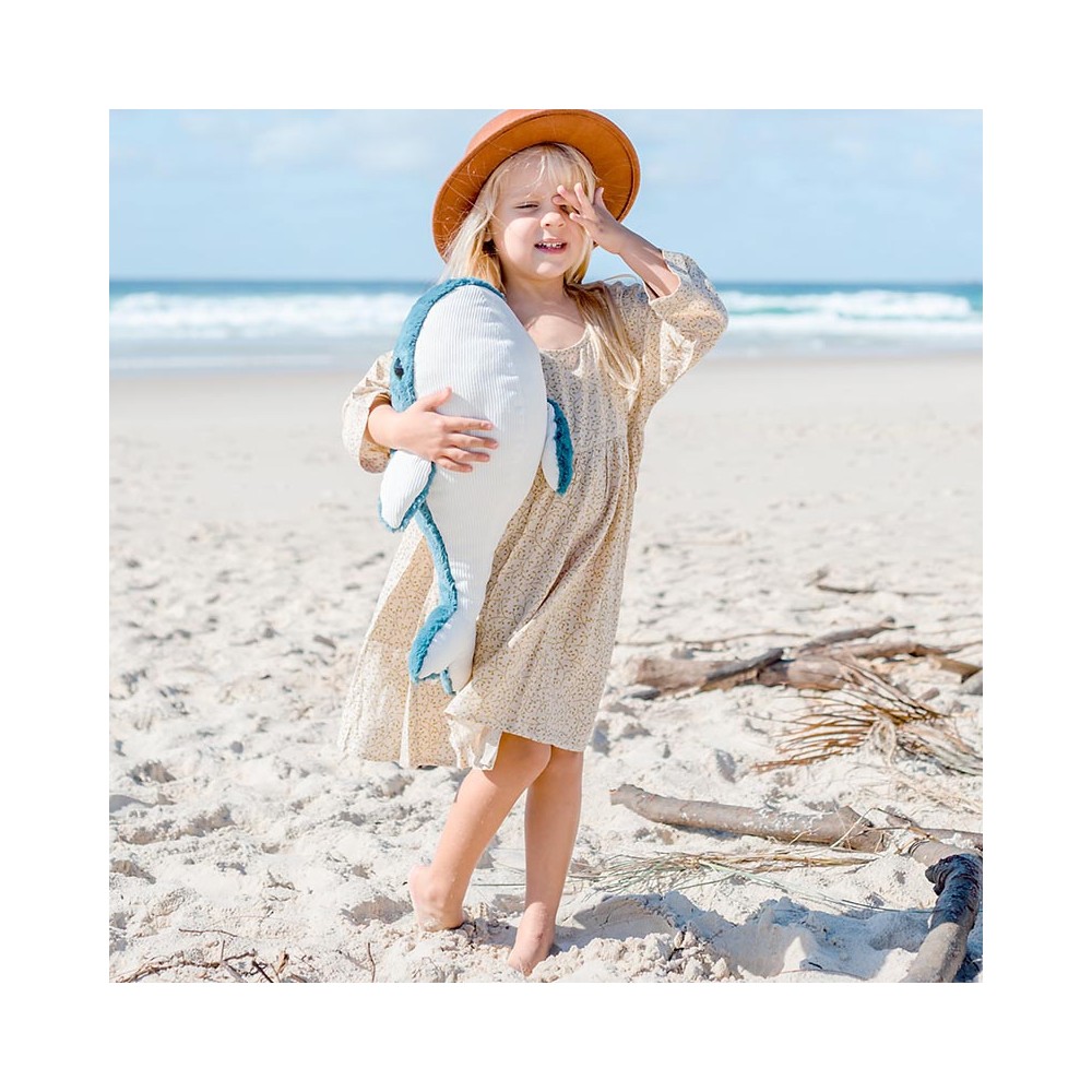 Kuscheltier Wal Hurley / Gr. M / Blau