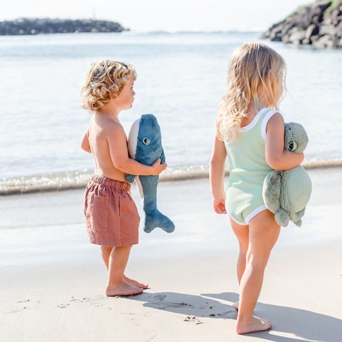 Kuscheltier Wal Hurley / Gr. M / Blau