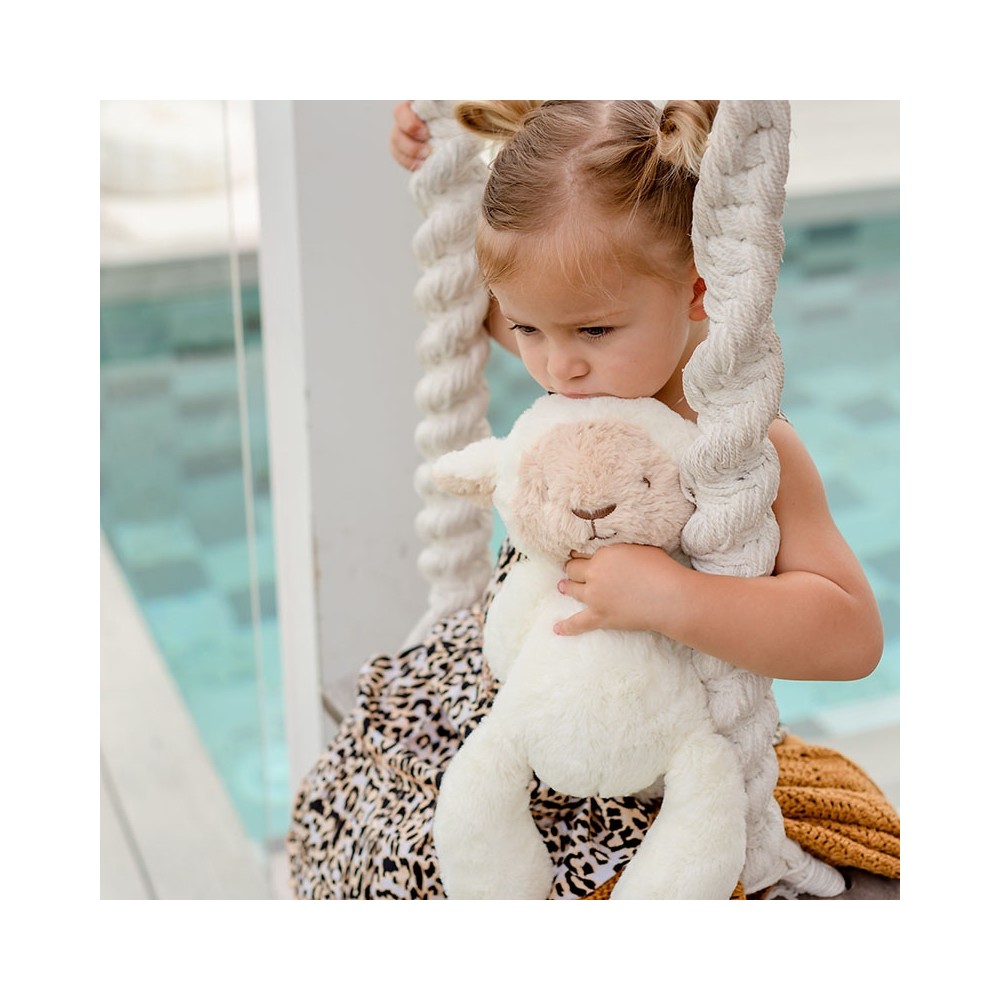 Kuscheltier Lamm Lee / Gr. M / Weiß