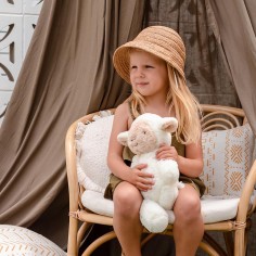 Kuscheltier Lamm Lee / Gr. M / Weiß