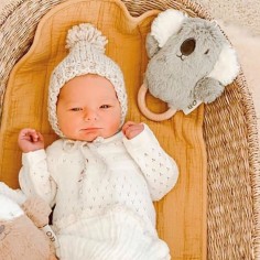 Rassel Plüsch Koala Kelly / Grau