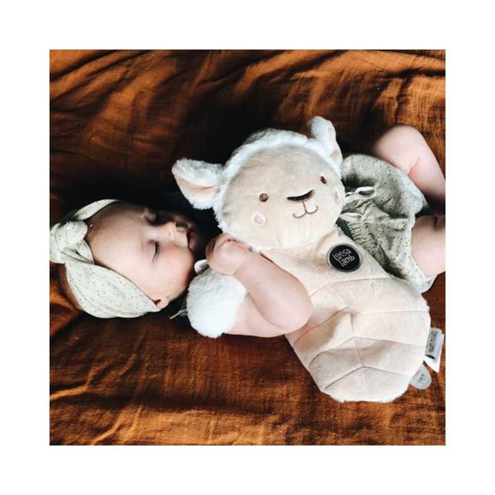 Schmusetuch Lamm Lee / Weiss