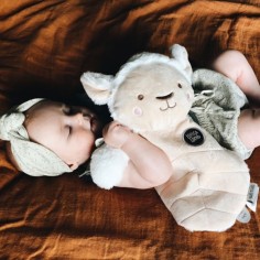 Schmusetuch Lamm Lee / Weiss