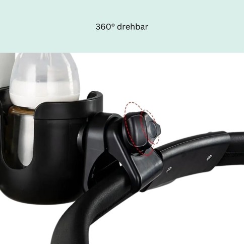 Kinderwagen Becherhalter mit Handy-Halterung