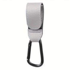 Crochet de voiture pour bébé carabiner, gris