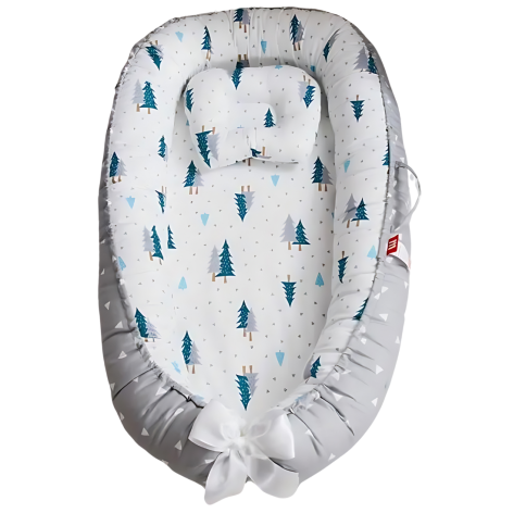 Câdle bébé avec des oreillers amovibles, la forêt