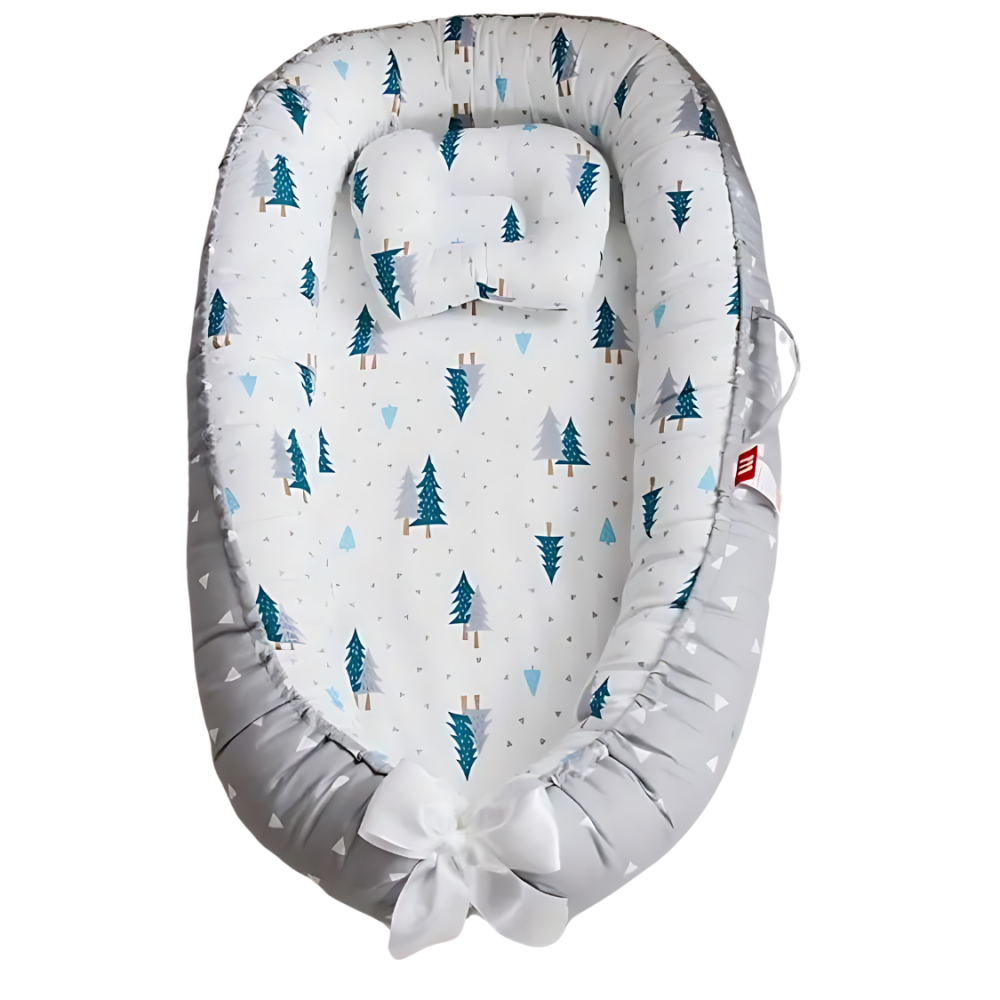 Câdle bébé avec des oreillers amovibles, la forêt