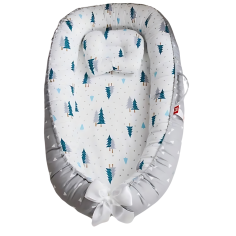 Baby Kuschelnestchen mit abnehmbaren Kissen, Wald