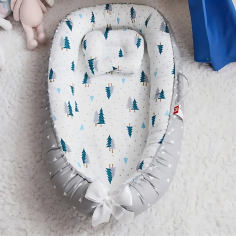 Câdle bébé avec des oreillers amovibles, la forêt