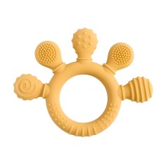 Silicone Beissring Jeu Bague, moutarde