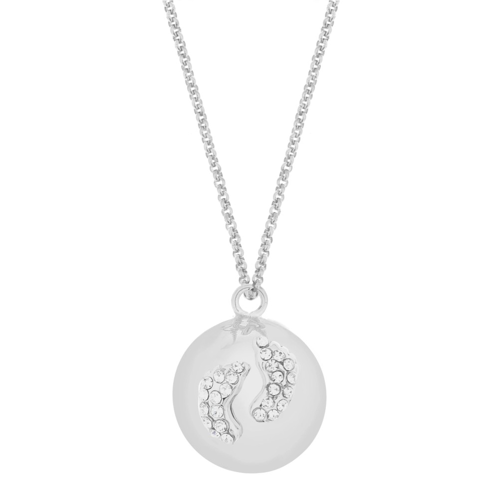 Bola-Kugel / Schwangerschaftskette Eva, Füsschen Silber