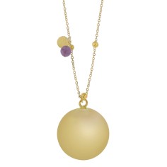 Bola-Kugel / Schwangerschaftskette Olivia, Amethyst