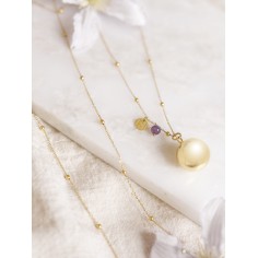 Bola-Kugel / Schwangerschaftskette Olivia, Amethyst