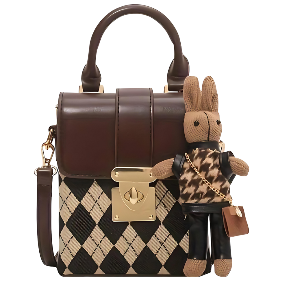 Tasche, Kaninchen/ Braun
