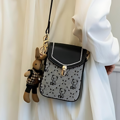 Tasche, Kaninchen/ Schwarz