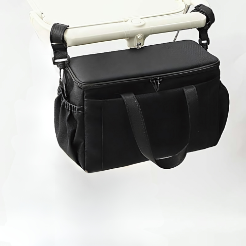 organisateur de poussette multifonctionnelle, grand, noir