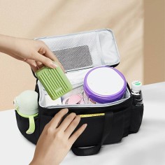 multifunktionaler Kinderwagen Organizer, gross, Schwarz