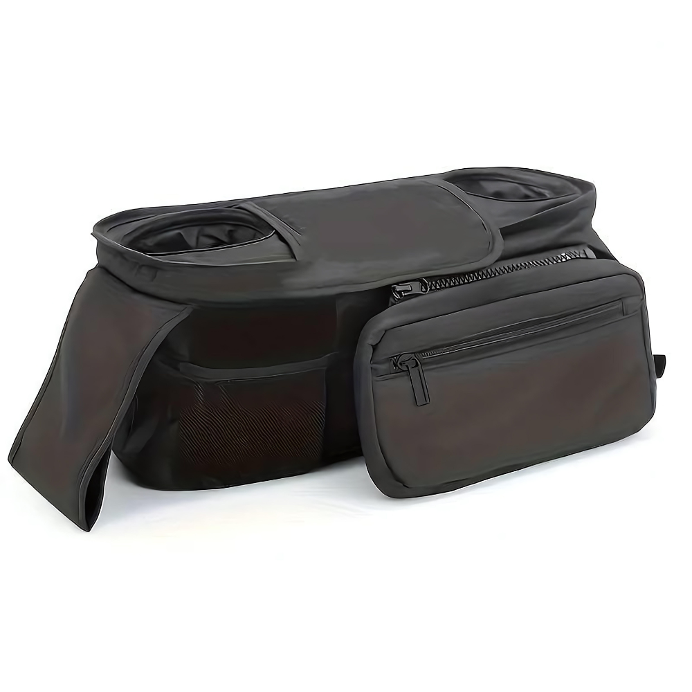 Kinderwagen Organizer mit abnehmbaren Necessaire, Schwarz