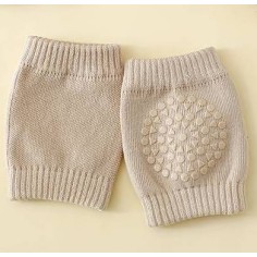 Baby genou Chrones avec adhésion antidérapante, beige