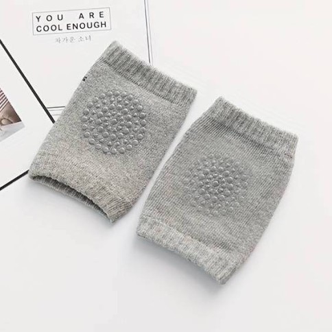 Baby genou Chrones avec adhésion antidérapante, 0-2 ans, gris