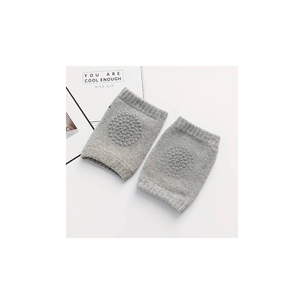 Baby genou Chrones avec adhésion antidérapante, 0-2 ans, gris