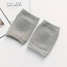 Baby genou Chrones avec adhésion antidérapante, 0-2 ans, gris
